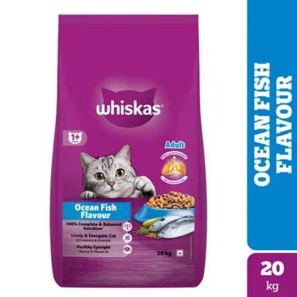 Whiskas Ocean Fish Flavour Dry Cat Food - All Breed Adult (+1 year)
