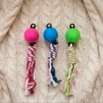 FOOTPRINT BALL TAIL ROAP TOY FOR DOGS