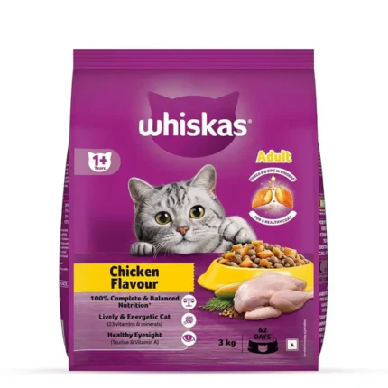 Whiskas Chicken Dry Cat Food - All Breed Adult (+1 year)