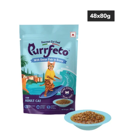 4 Purrfeto Ocean Fish in Gravy Adult Cat Wet Food