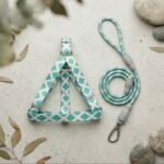 DIAMOND LUXE HARNESS & LEASH SET (GREEN DK-22) - Image 3