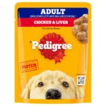 Pedigree Chicken and Liver Chunks in Gravy Adult Dog Wet Food 70g