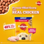 Pedigree Chicken and Liver Chunks in Gravy Adult Dog Wet Food 70g - Image 9