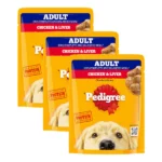 Pedigree Chicken and Liver Chunks in Gravy Adult Dog Wet Food 70g - Image 12