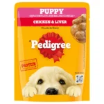 Pedigree Chicken & Liver Chunks in Gravy Puppy Wet Dog Food 70g