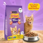 PURINA FRISKIES Surfin' Favourites Mackerel Tuna Salmon & Sardine Flavours Dry Adult Cat Food - Image 2